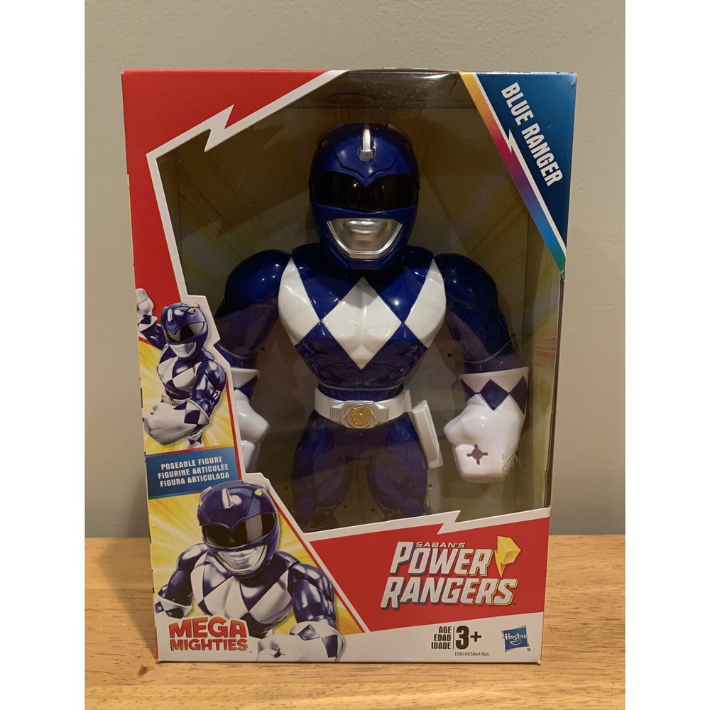 Playskool Heroes Mega Mighties 10" Power Ranger Blue Ranger Hasbro 2018 D3